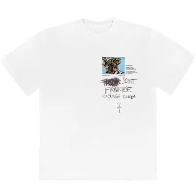 Pre-owned Travis Scott Men's  Portrait Of Travis Wip T-shirt In White