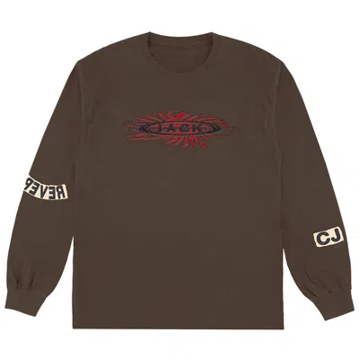 Pre-owned Travis Scott Men's  Reverse Jack Long Sleeve T-shirt In Brown