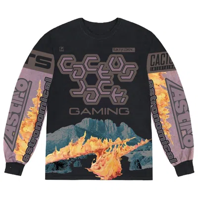 Pre-owned Travis Scott Men's  The Scotts Cj Gaming I Long Sleeve Jerseyin Black