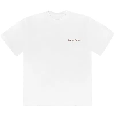 Pre-owned Travis Scott Men's  The Scotts Rage Emote T-shirt In White