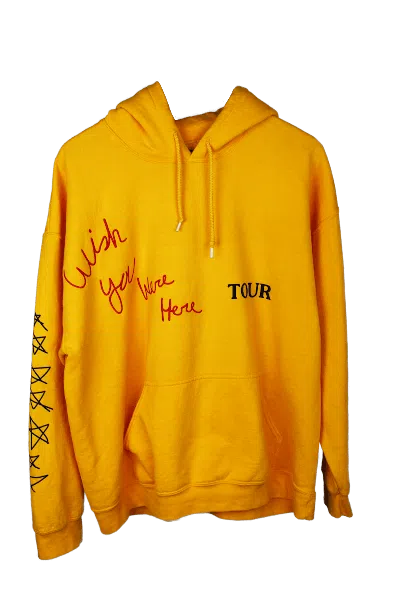 Pre-owned Travis Scott Men's  Tour Hoodie In Yellow
