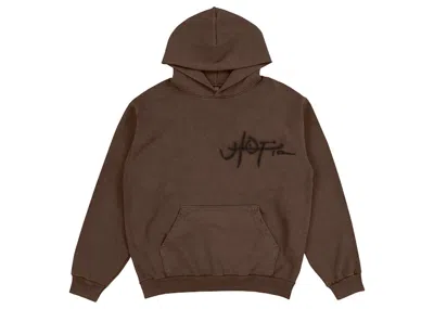 Pre-owned Travis Scott Men's  Utopia A2 Hooded Sweatshirt In Brown