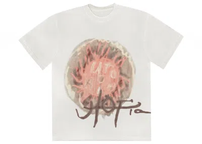 Pre-owned Travis Scott Men's  Utopia C3 Tee Shirt In White