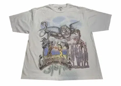 Pre-owned Travis Scott Men's  Utopia Circus Maximus 2023 Tour Iii Tee Shirt In White