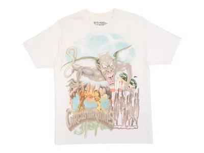 Pre-owned Travis Scott Men's  Utopia Circus Maximus 2023 Tour Iii Tee Shirt In White