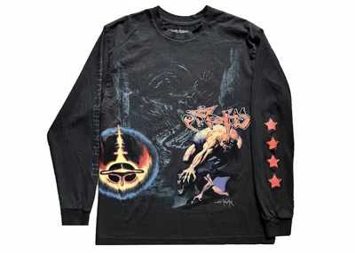 Pre-owned Travis Scott Men's  Utopia Circus Maximus 2023 Tour Long Sleeve Tee Shirt In Black