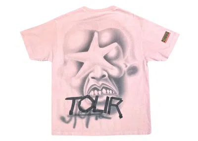 Pre-owned Travis Scott Men's  Utopia Circus Maximus Star Tee Shirt In Pink