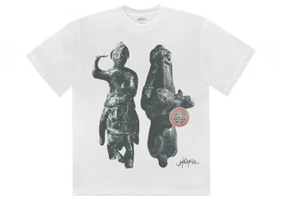 Pre-owned Travis Scott Men's  Utopia Circus Maximus Tee Shirt In White