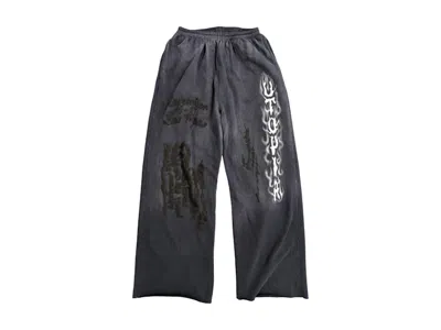 Pre-owned Travis Scott Men's  Utopia Flame Sweatpants In Black