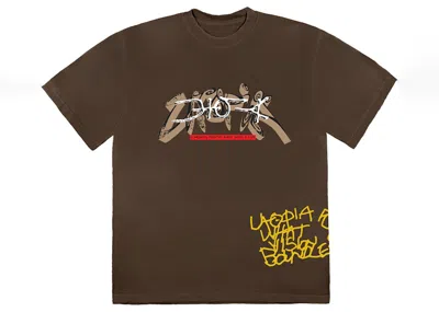 Pre-owned Travis Scott Men's  Utopia I Tee Shirt In Brown