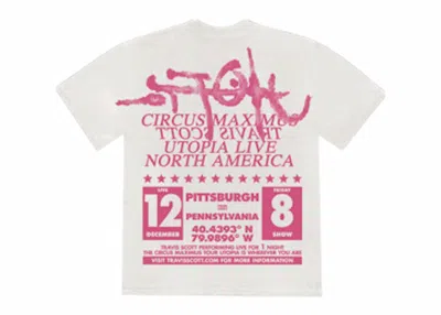 Pre-owned Travis Scott Men's  Utopia Is In Pittsburgh Tee Shirt In White