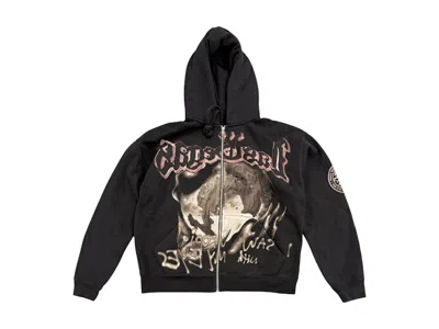 Pre-owned Travis Scott Men's  Utopia My Eyes Zip Hoodie In Black