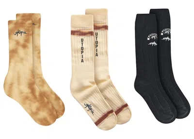 Pre-owned Travis Scott Men's  Utopia Socks Trio