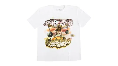 Pre-owned Travis Scott Men's  Utopia Tour Skitzo Circus Maximus South America Tee Shirt In White