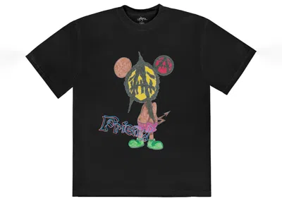Pre-owned Travis Scott Men's  Utopia X St Michael 2b Tee Shirt In Black