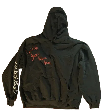 Pre-owned Travis Scott Men's  Wish You Were Here Hoodie In Black
