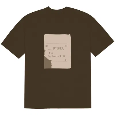 Pre-owned Travis Scott Men's  X Cpfm 4 Cj Grill Slip T-shirt In Brown