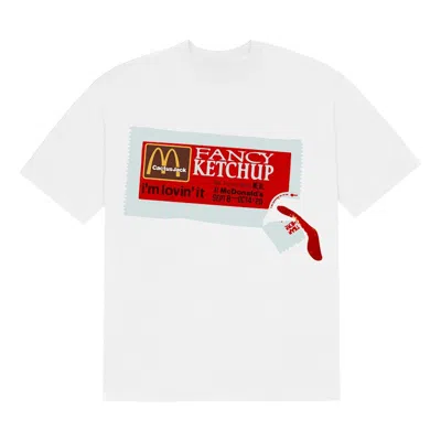 Pre-owned Travis Scott Men's  X Cpfm 4 Cj Ketchup T-shirt In White