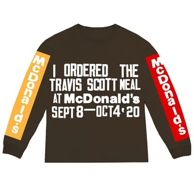 Pre-owned Travis Scott Men's  X Cpfm 4 Cj Souvenir Long Sleeve T-shirt In Brown