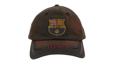 Pre-owned Travis Scott Men's  X Fc Barcelona 1899 Distressed Hat