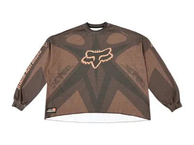 Pre-owned Travis Scott Men's  X Fox Racing I Jersey In Brown