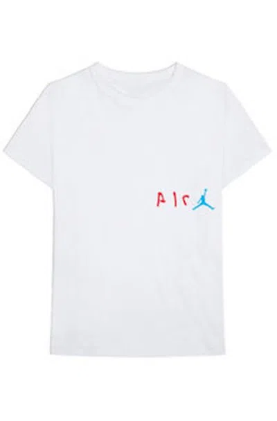 Pre-owned Travis Scott Men's  X Jordan Air Cactus Jack Tee Shirt In White