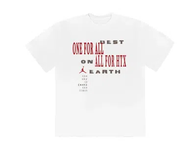 Pre-owned Travis Scott Men's  X Jordan Best On Earth T-shirt In White