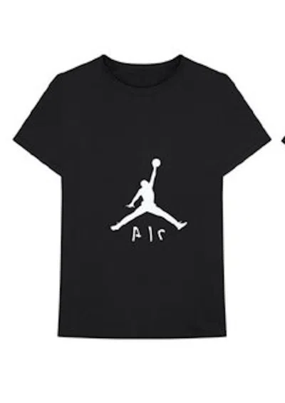 Pre-owned Travis Scott Men's  X Jordan Jumpman Tee Shirt In Black