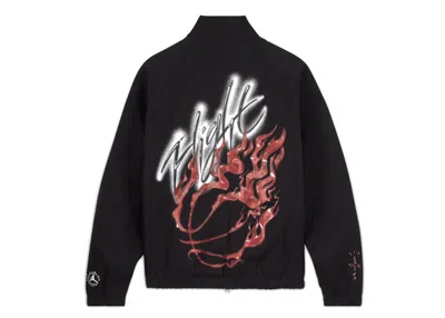 Pre-owned Travis Scott Men's  X Jordan Woven Jacket (asia Sizing) In Black