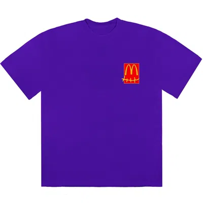 Pre-owned Travis Scott Men's  X Mcdonald's Action Figure Series Ii T-shirt In Purple