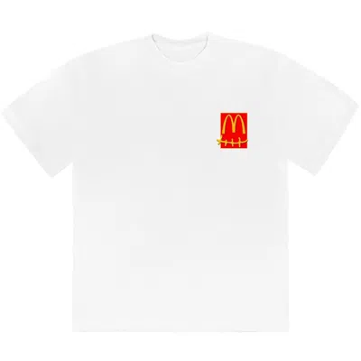 Pre-owned Travis Scott Men's  X Mcdonald's Action Figure Series T-shirt In White