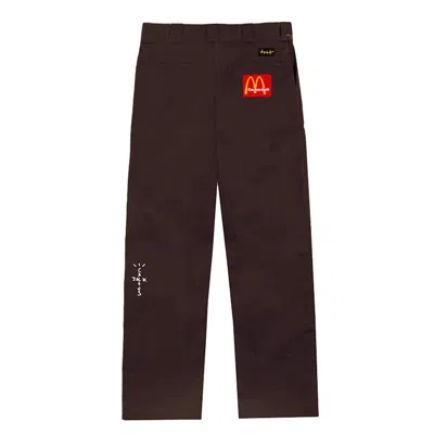 Pre-owned Travis Scott Men's  X Mcdonald's Billions Served Work Pants In Brown