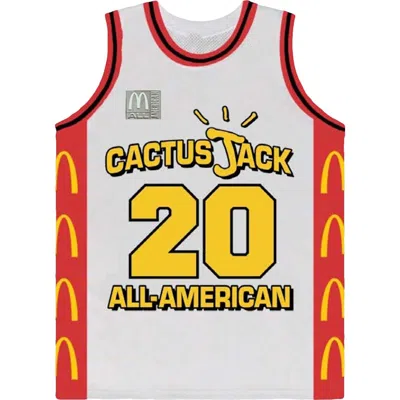 Pre-owned Travis Scott Men's  X Mcdonald's Cactus Jack All American Jersey In White