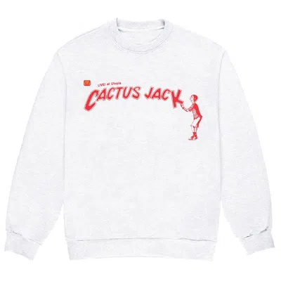 Pre-owned Travis Scott Men's  X Mcdonald's Cactus Jack Spelling Ii Crewneck Sweatshirt In White
