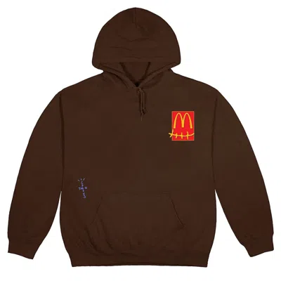 Pre-owned Travis Scott Men's  X Mcdonald's Cactus Pack Sticker Hoodie In Brown
