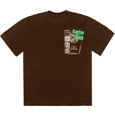 Pre-owned Travis Scott Men's  X Mcdonald's Cactus Pack Vintage Promo T-shirt In Brown