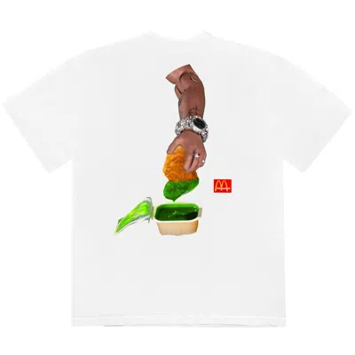 Pre-owned Travis Scott Men's  X Mcdonald's Cactus Sauce T-shirt In White
