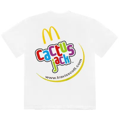 Pre-owned Travis Scott Men's  X Mcdonald's Cj Smile T-shirt In White