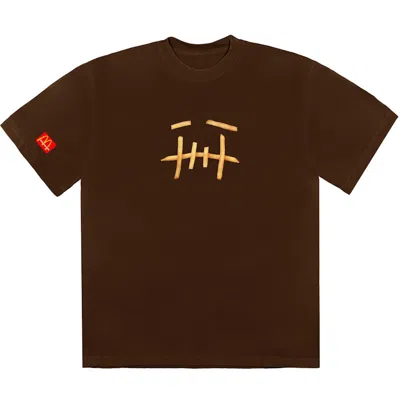 Pre-owned Travis Scott Men's  X Mcdonald's Fry Ii T-shirt In Brown