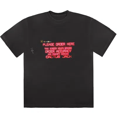 Pre-owned Travis Scott Men's  X Mcdonald's Order Here T-shirt In Black