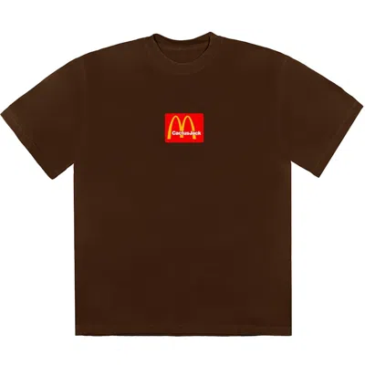 Pre-owned Travis Scott Men's  X Mcdonald's Sesame Iii T-shirt In Brown