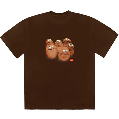 Pre-owned Travis Scott Men's  X Mcdonald's Squad Iii T-shirt In Brown