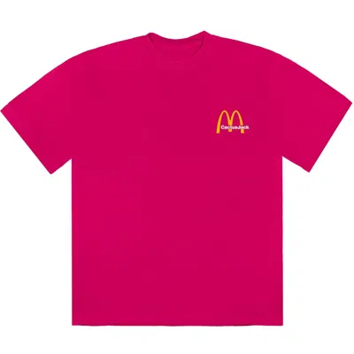 Pre-owned Travis Scott Men's  X Mcdonald's Vintage Action Figure Ii T-shirt In Pink