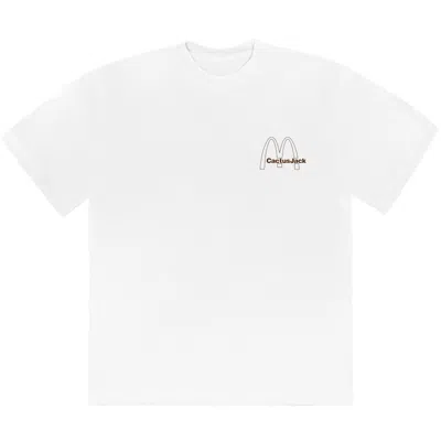 Pre-owned Travis Scott Men's  X Mcdonald's Vintage Action T-shirt In White