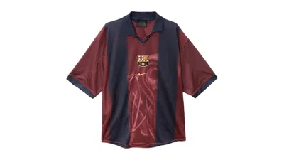 Pre-owned Travis Scott Men's  X Nike X Fc Barcelona Retro 2000/01 Home Skeleton Jersey