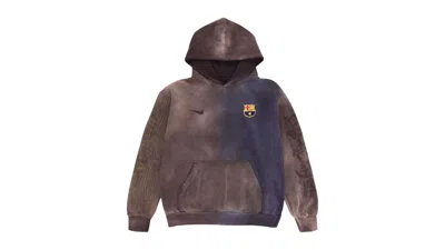Pre-owned Travis Scott Men's  X Nike X Fc Barcelona Splitdye Crest Hoodie