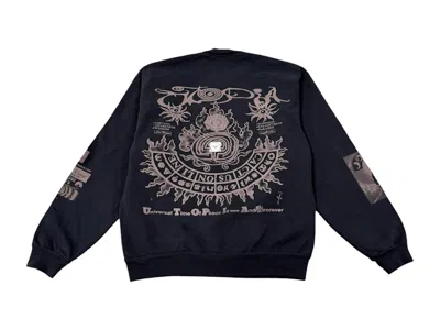 Pre-owned Travis Scott Men's  X Online Ceramics Utopia Crewneck Sweatshirt In Black
