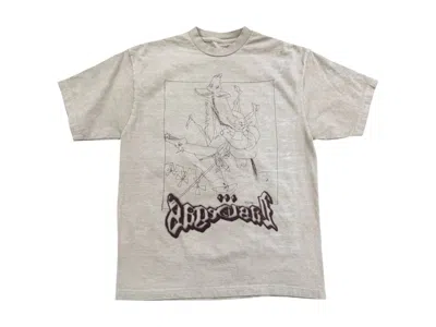 Pre-owned Travis Scott Men's  X Ralph Steadman Sketch Tee Shirt In Grey