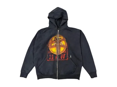 Pre-owned Travis Scott Men's  X Wwe Mankind Zip Hoodie In Black