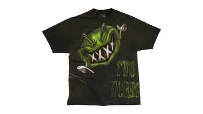 Pre-owned Travis Scott Men's  X Wwe Two Words Dx Tee Shirt In Black